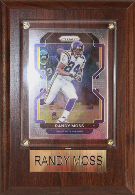 Randy Moss 4x6 Plaque
