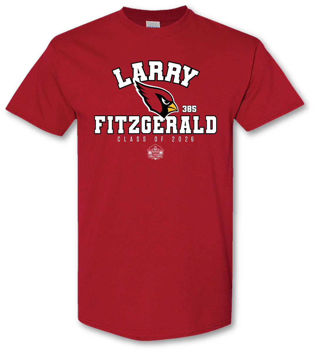 Larry Fitzgerald Cardinals Class of 2026 Enshrinee T-Shirt