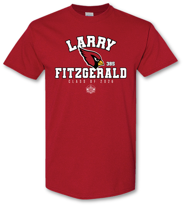Larry Fitzgerald Cardinals Class of 2026 Enshrinee T-Shirt
