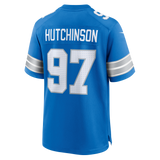 Lions Aidan Hutchinson Men's Blue Nike Game Jersey