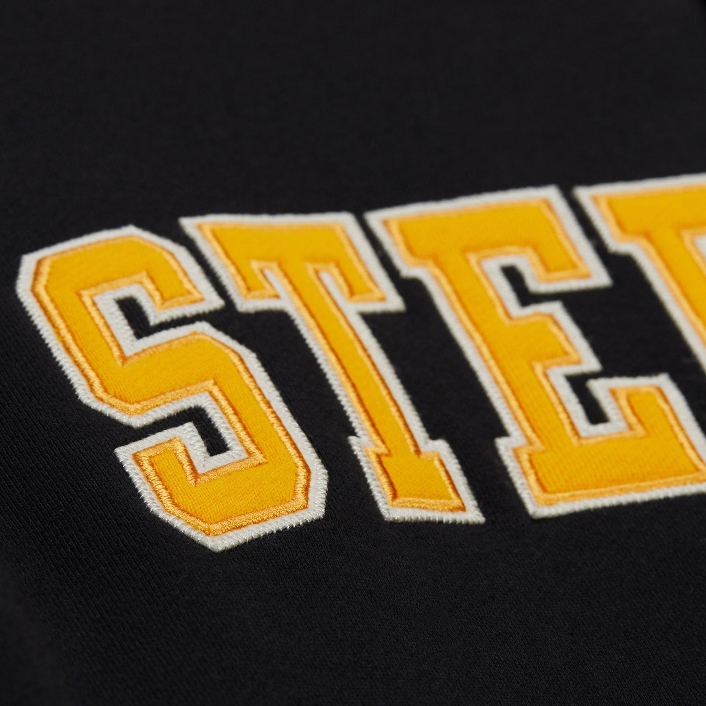 Steelers Men's Mitchell & Ness Courtside Fleece Button Front Vintage Logo Jacket