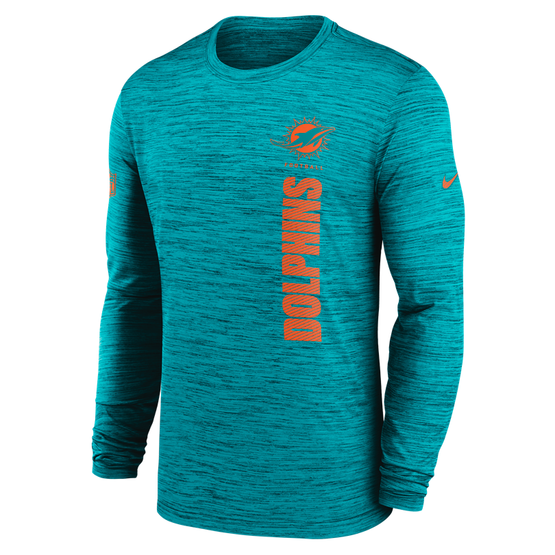 Dolphins Men's Nike Velocity Long Sleeve T-Shirt