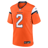 Broncos Patrick Surtain II Men's Orange Nike Game Jersey