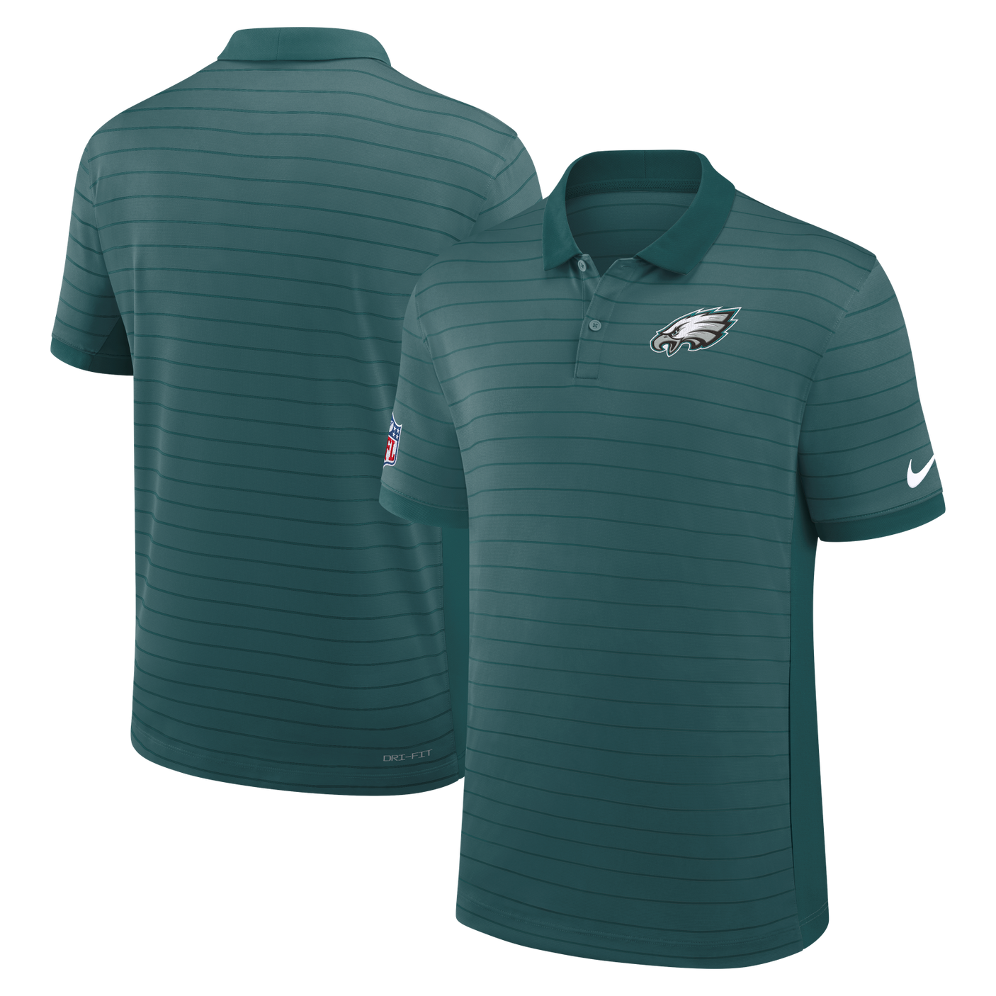Eagles 2026 Nike Men's Dri-Fit Striped Polo