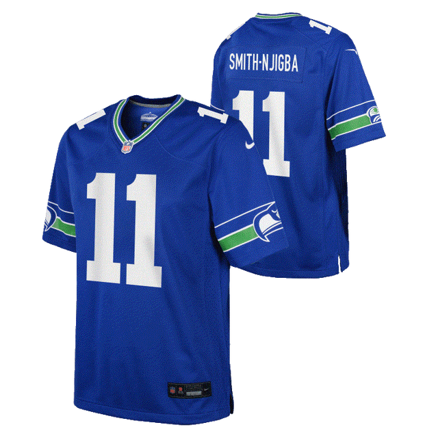 Seahawks Jaxon Smith-Njigba Youth Alternate Nike Game Jersey Pro Football Hall of Fame