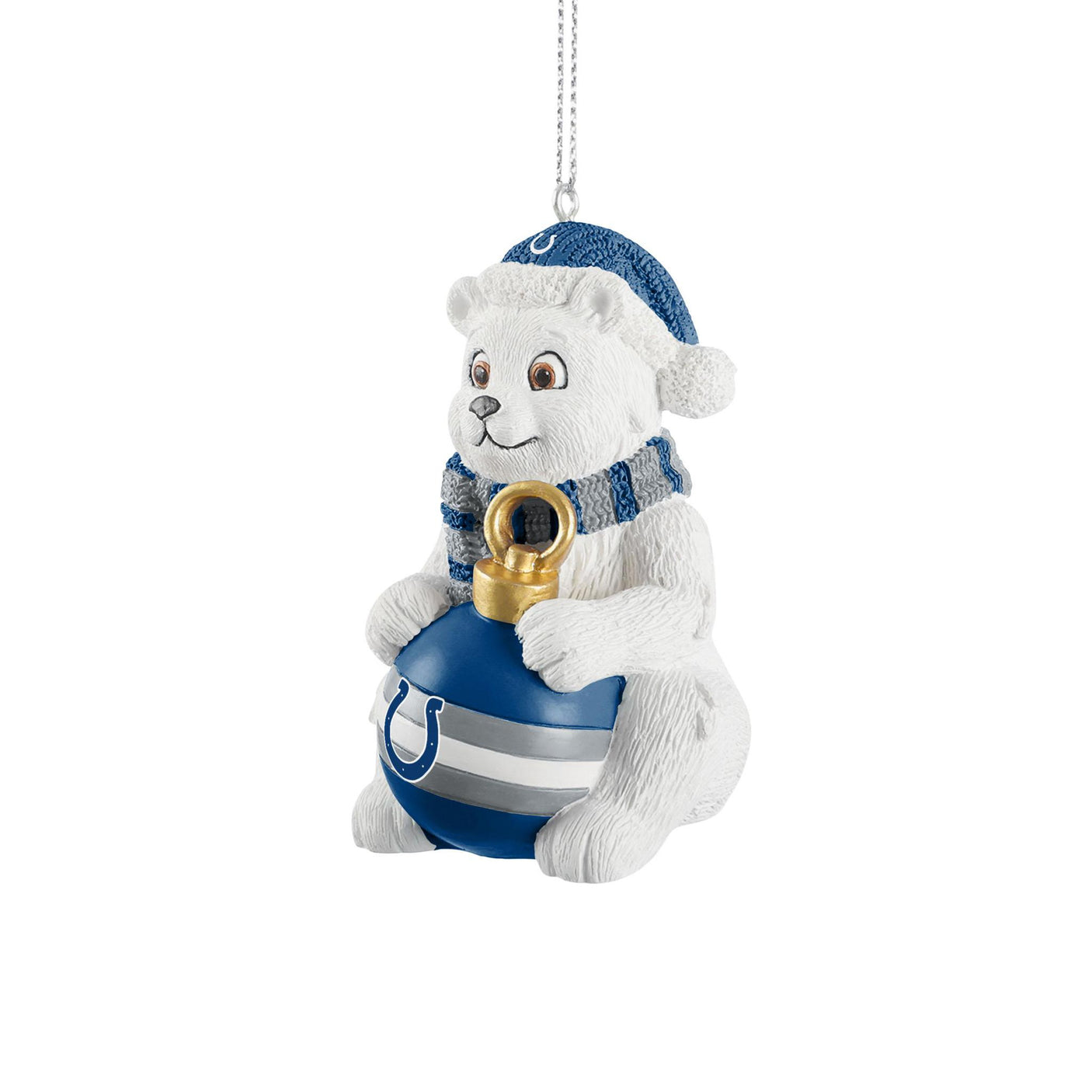 Colts Sitting Polar Bear Ornament