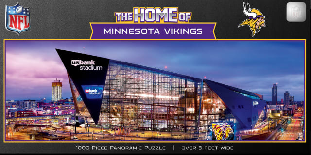 Vikings 1000pc Panoramic Puzzle - Stadium View