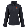Browns Cutter and Buck Women's Black Hunts Point Eco Fleece Snap Pullover