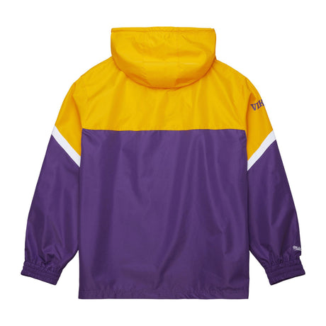 Vikings 2025 Mitchell & Ness Men's NFL Tie Breaker Anorak Vintage Logo Lightweight Windbreaker