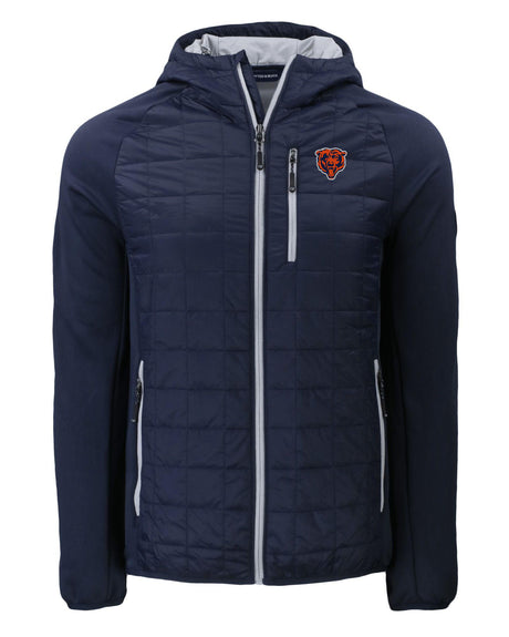 Bears Cutter and Buck Men's Navy Rainier PrimaLoft Eco Hybrid Jacket