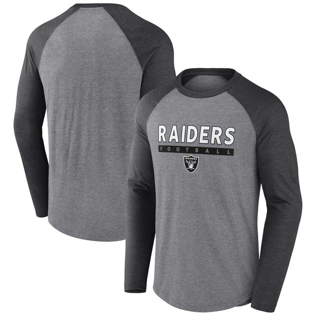 Raiders Men's Fanatics Triblend Long Sleeve T-Shirt