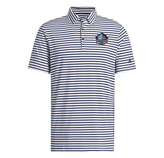 Hall of Fame Men's Navy Adidas Ultimate365 Stripe Polo