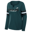 Eagles 2026 Fanatics Women's Lace Up Long Sleeve Top