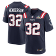 TreVeyon Henderson Super Bowl LX (60) Game Jersey