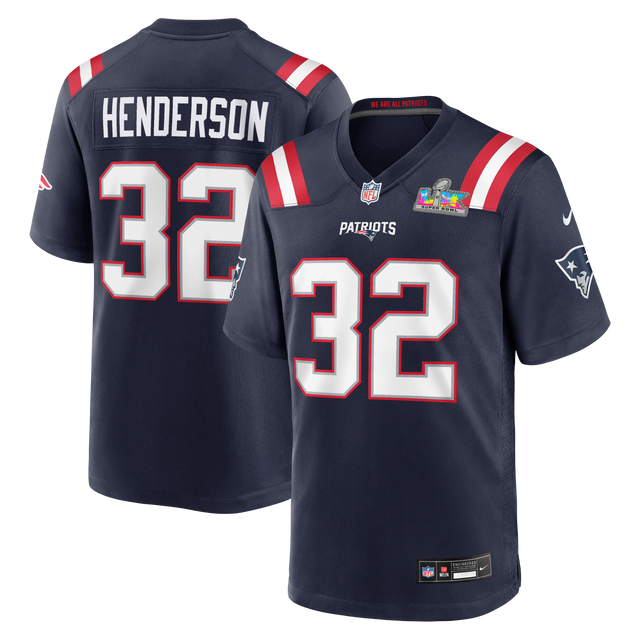 TreVeyon Henderson Super Bowl LX (60) Game Jersey