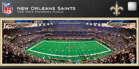 Saints 1000pc Panoramic Puzzle Pro Football Hall of Fame