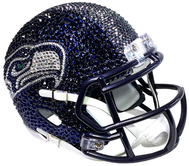 Seahawks Swarovski Crystal Mini Helmet – Pro Football Hall of Fame