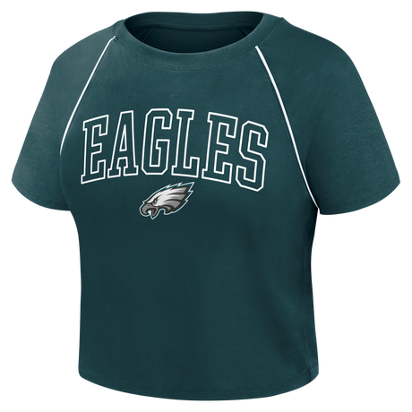 Eagles 2026 Fanatics Women's Cropped Short Sleeve Fashion Top