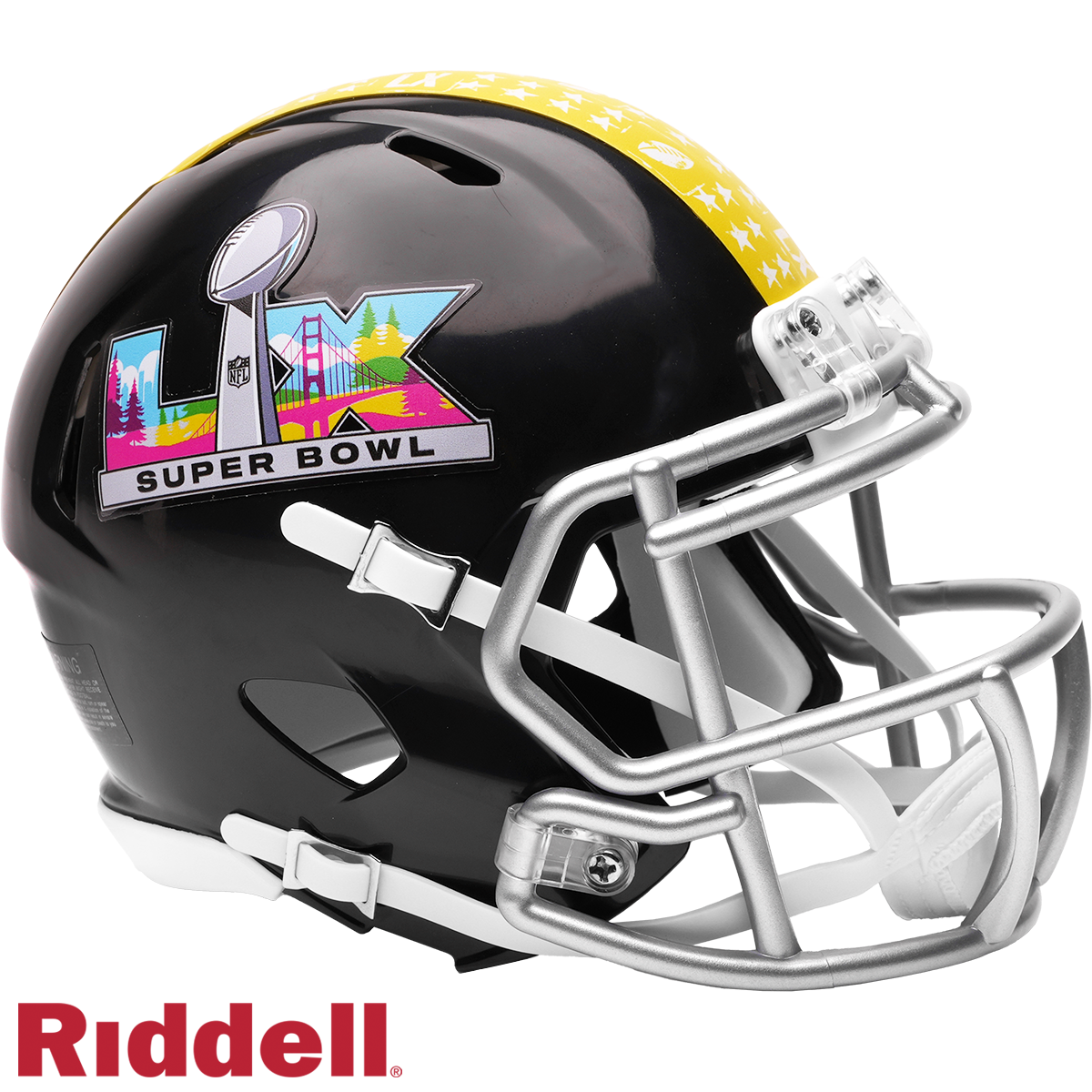 Helmet Mini Speed Riddell LX Bowl Super NFL ミニヘルメット スーパーボウル BOWL SUPER Riddell NFL - Sports Just - Black ヘルメット