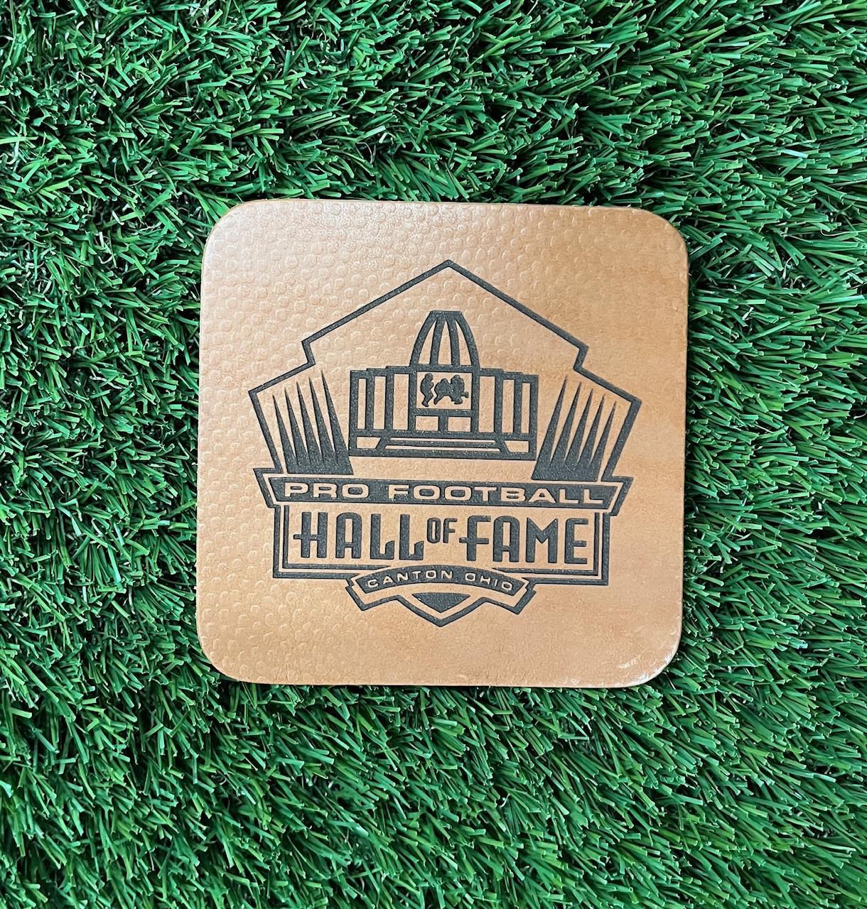 Hall of Fame Leather Square Coaster