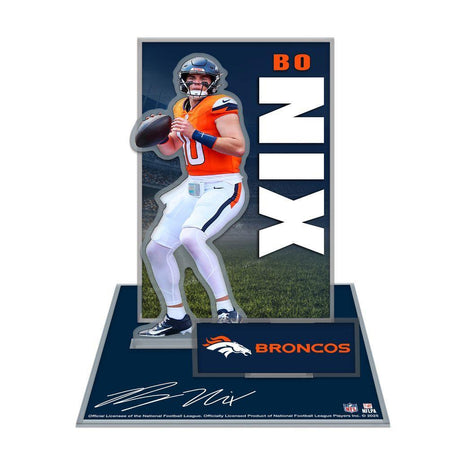 Broncos Bo Nix 3D Collector Stand