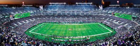 Ravens 1000pc Panoramic Puzzle Pro Football Hall of Fame