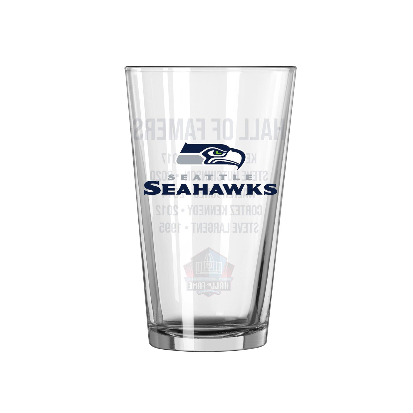 Seahawks Hall of Famer Pint Glass