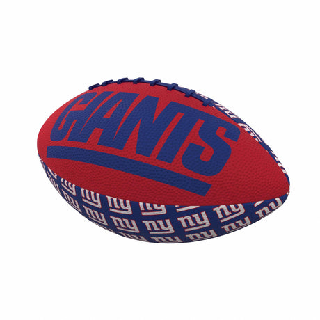 Giants Repeating Mini Size Rubber Football