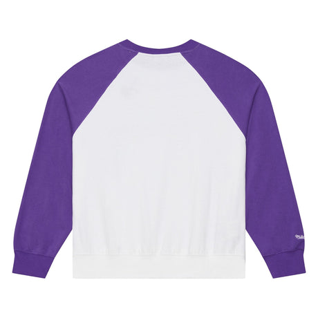 Vikings 2026 Mitchell & Ness Women's NFL Head Coach Raglan Crewneck Pro Football Hall of Fame
