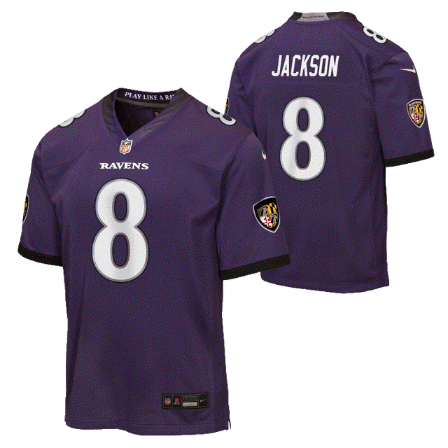 Ravens Lamar Jackson 2026 Youth Nike Game Jersey