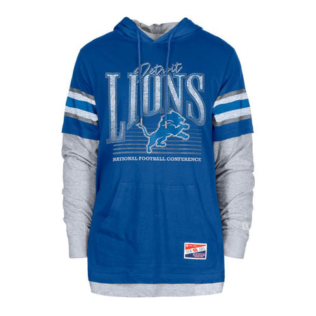 Lions 2024 New Era Men's Throwback Long Sleeve Hood