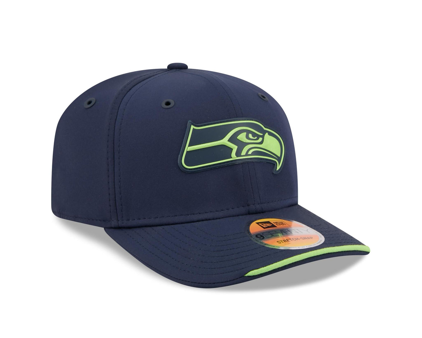 Seahawks 2026 New Era Men's 9SEVENTY Stretch Snap Sideline Hat