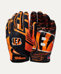 Bengals 2025 Wilson Youth NFL Stretch Fit Receivers Gloves