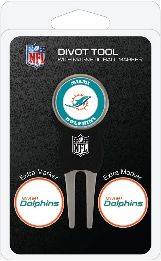 Dolphins Divot Tool & Ball Markers Set Pro Football Hall of Fame