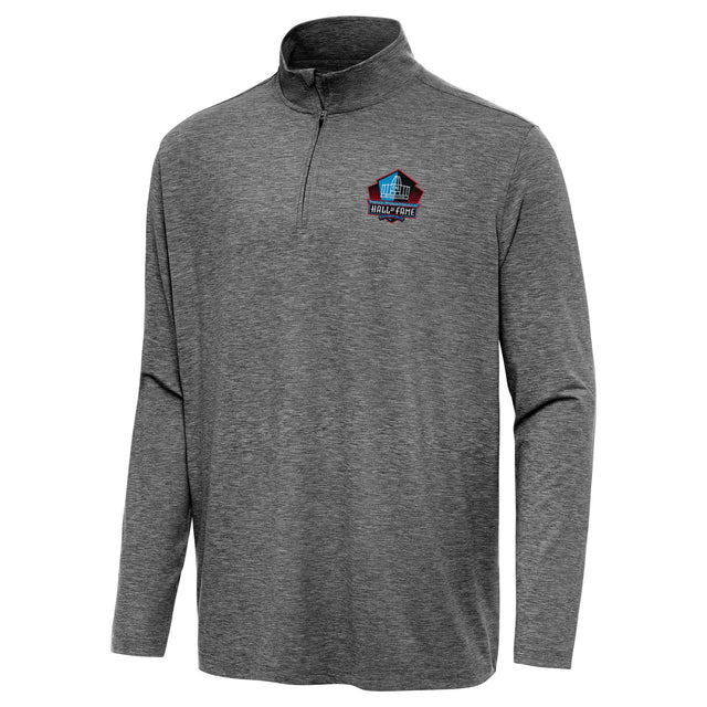 Hall of Fame Antigua Men's Black Hunk 1/4 Zip Pullover