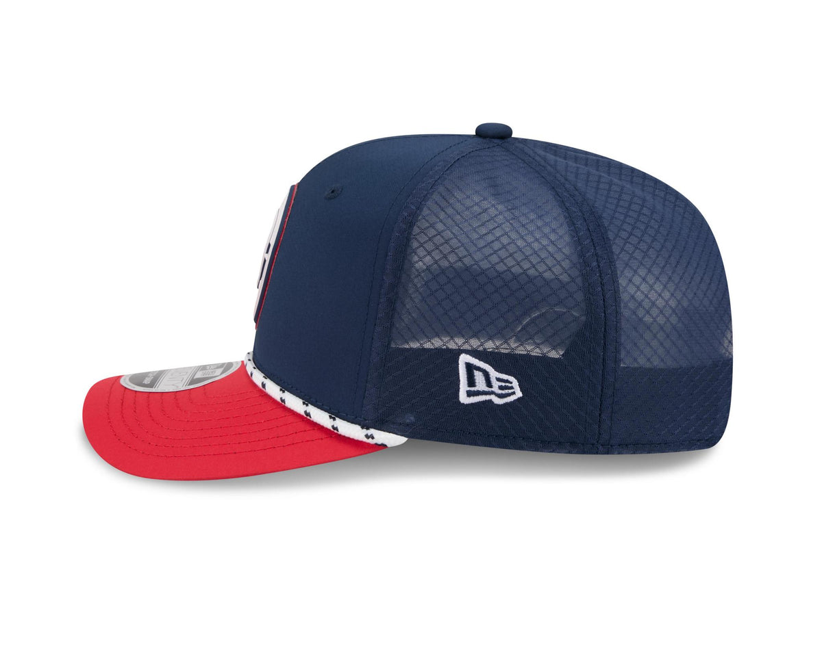 Patriots 2026 New Era Men's 9SEVENTY Stretch Snap Two-Tone Hat Pro Football Hall of Fame