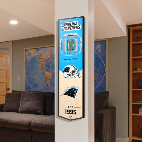 Panthers 8" x 32" 3D Stadiumview Banner
