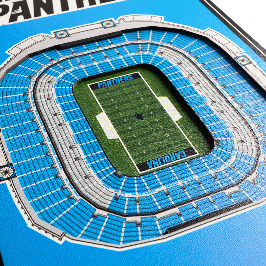 Panthers 8" x 32" 3D Stadiumview Banner