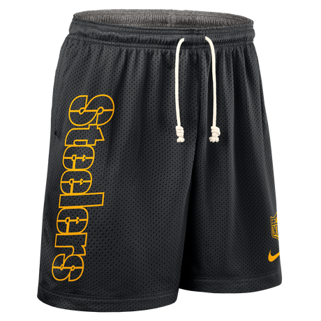 Steelers 2025 Nike Dri-Fit Knit Reversible Shorts