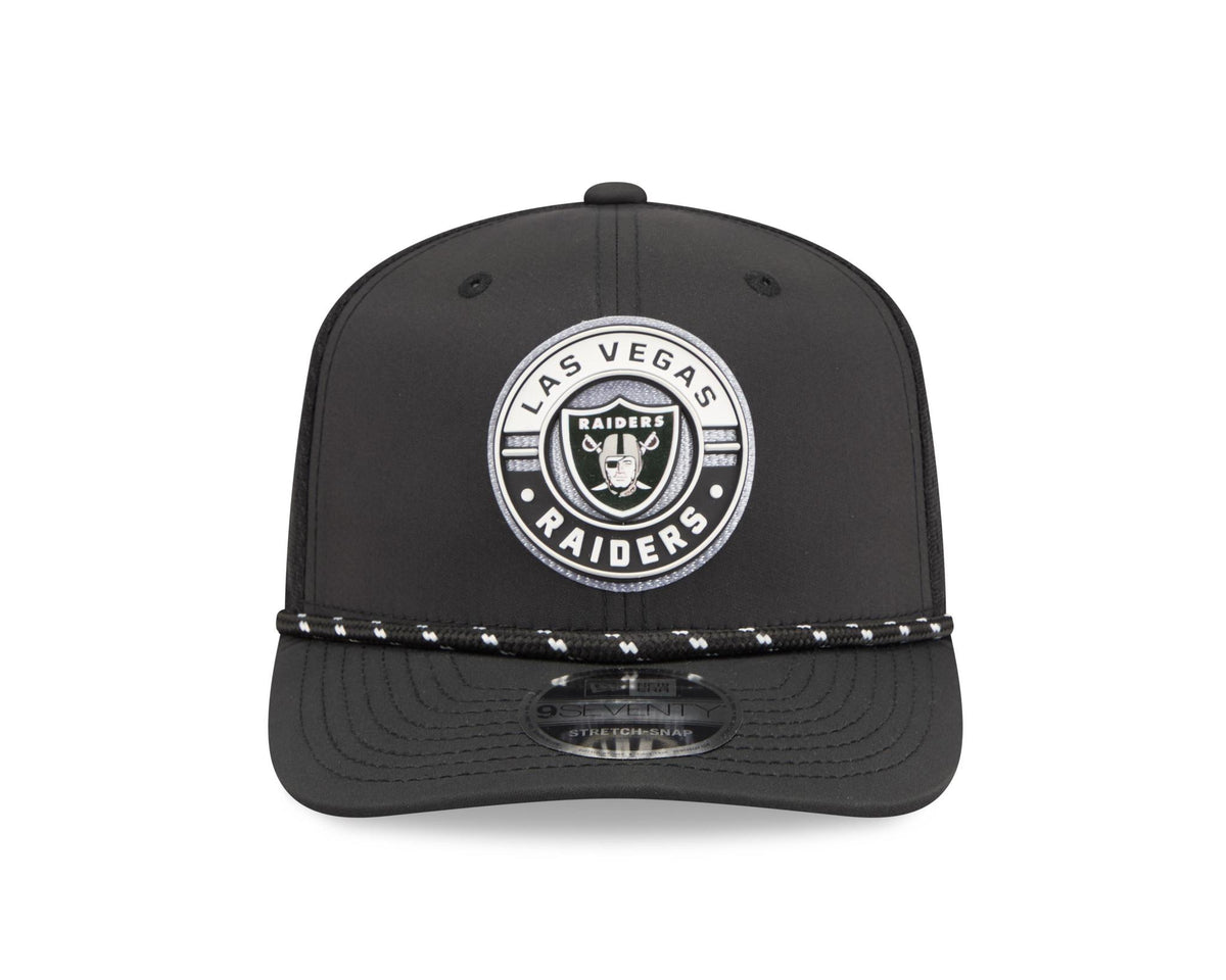 Raiders 2026 New Era Men's 9SEVENTY Stretch Snap Two-Tone Hat Pro Football Hall of Fame