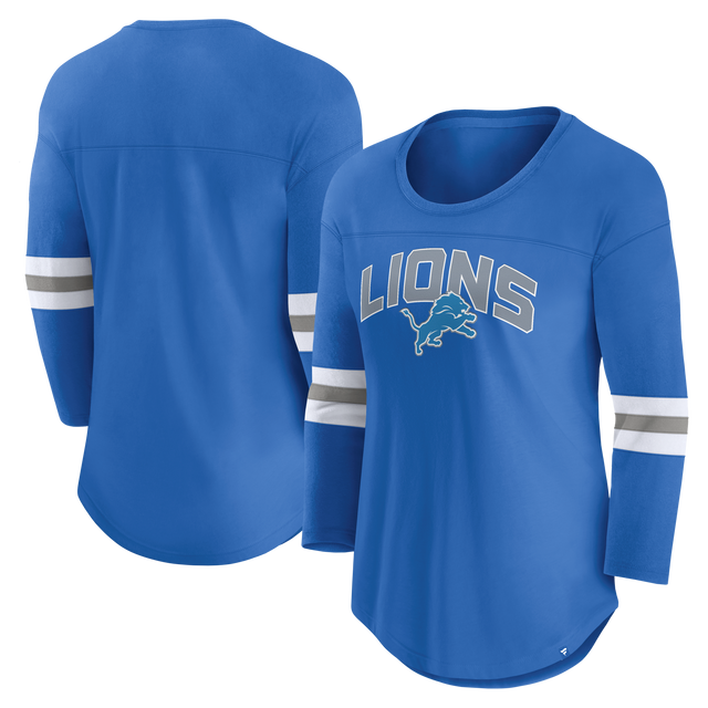 Lions Women's Fanatics First Team Arch 3/4 Sleeve T-Shirt