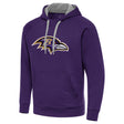 Ravens Antigua Men's Purple Cloud Pullover Hoodie Pro Football Hall of Fame