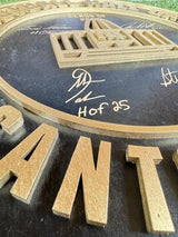 Class of 2025 Black & Gold Round Wall Sign