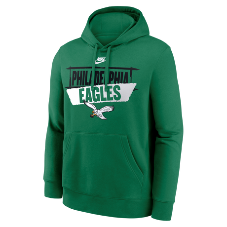 Eagles 2026 Nike Men's Club Fleece Team Wordmark Pullover Hoodie