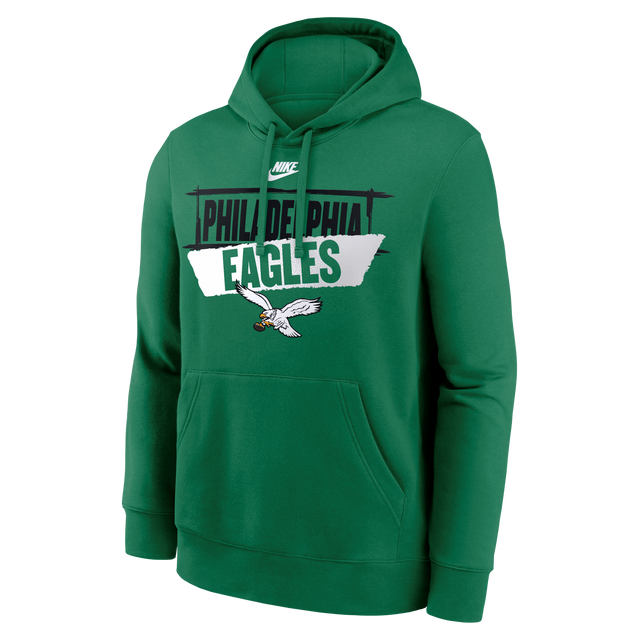 Eagles 2026 Nike Men's Club Fleece Team Wordmark Pullover Hoodie