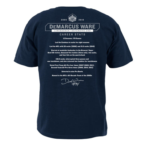 Cowboys DeMarcus Ware Class of 2023 Stat Tee