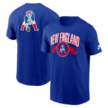 Patriots 2025 Nike Men's Rewind Front and Back Hit T-Shirt