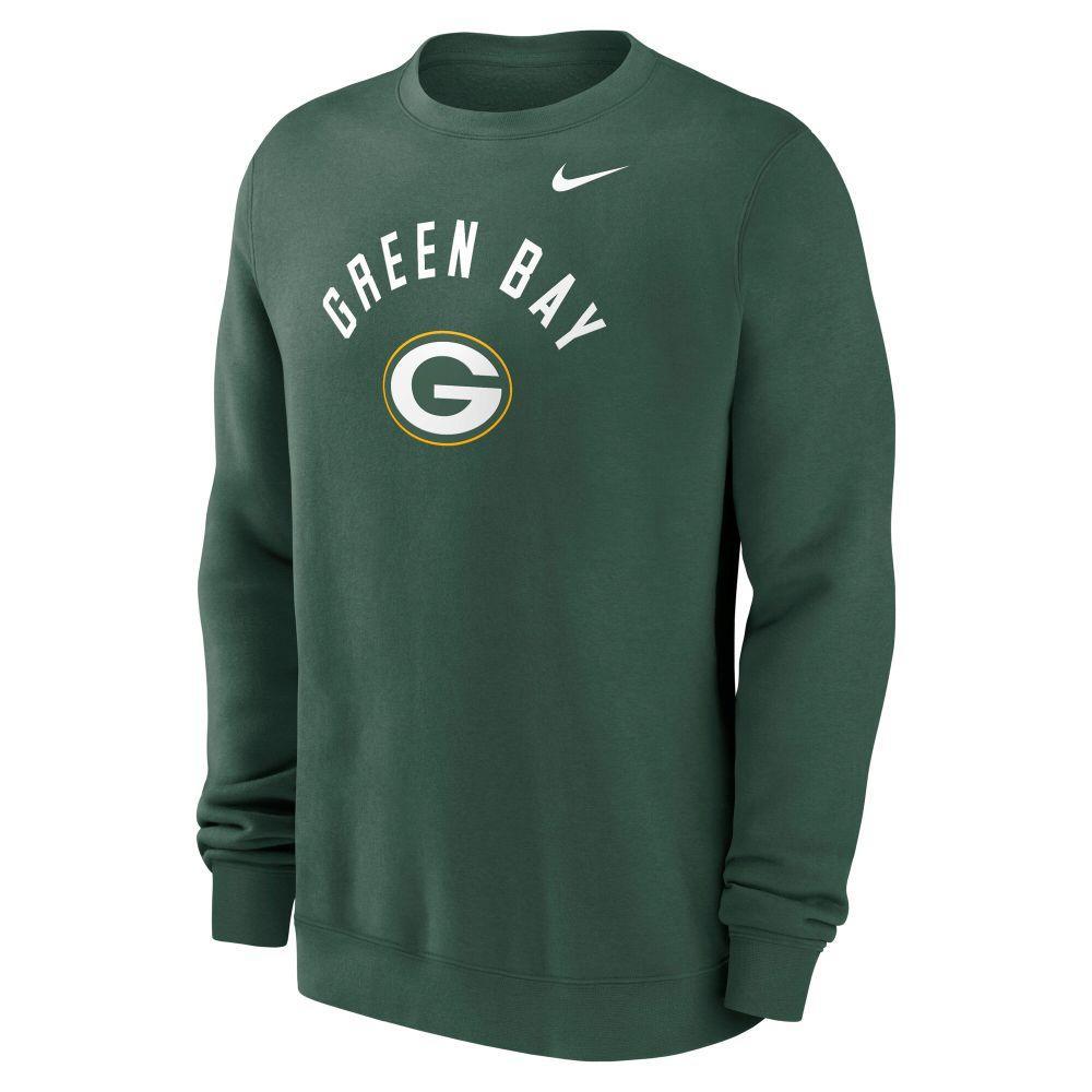 Packers 2026 Nike Men's Club Fleece Pullover Crewneck Pro Football Hall of Fame