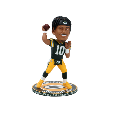 Packers Jordan Love 5 Inch Repeat Name On Base Bobblehead Pro Football Hall of Fame