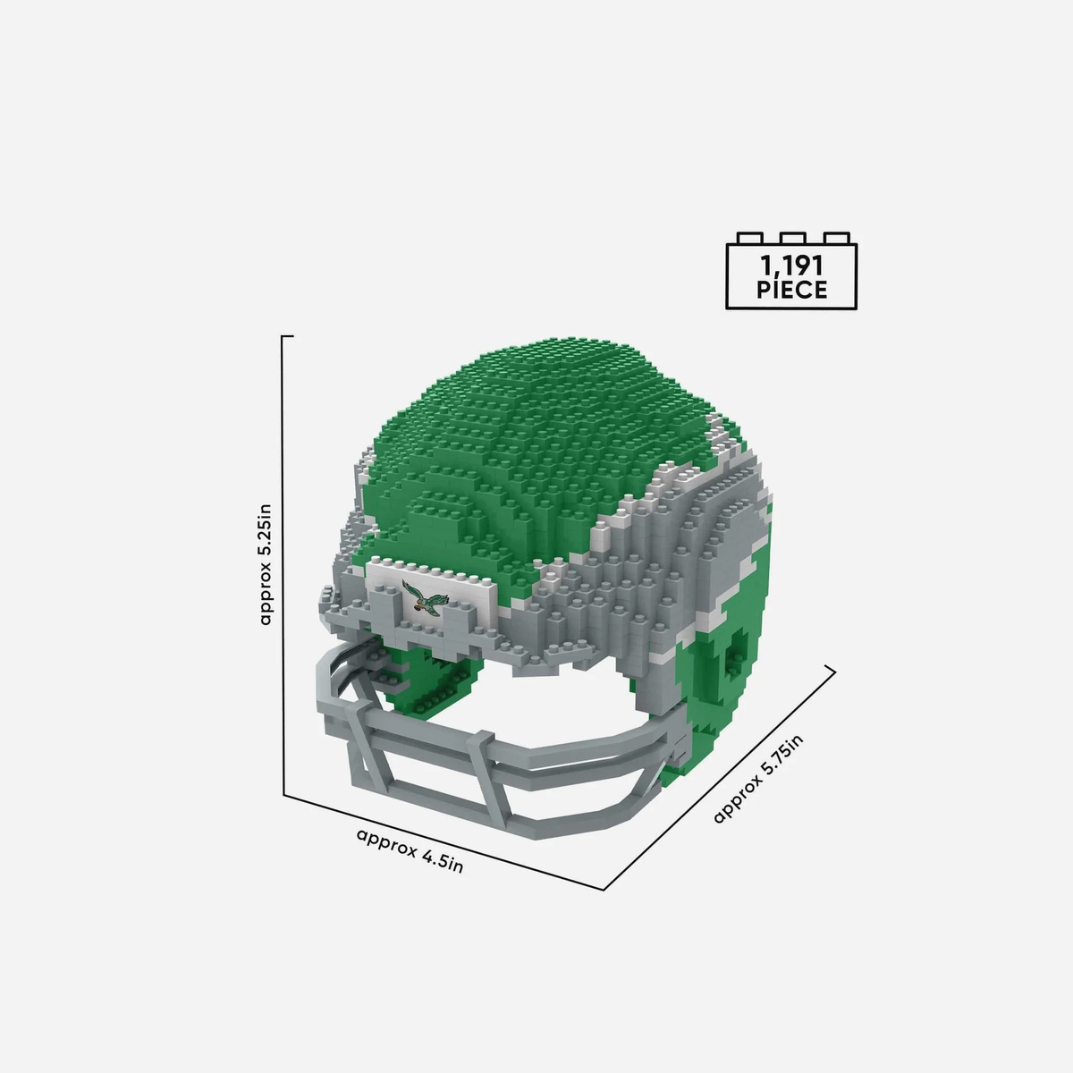 Eagles 3D Brxlz Alternate Mini Helmet Pro Football Hall of Fame